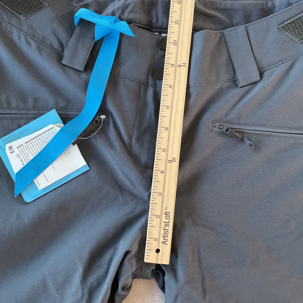 Salomon Edge Pant W Ebony Women's Size Medium Short Ski Snow Pants NEW - Picture 11 of 14